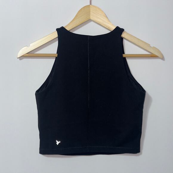 old navy black athletic crop top women's size small - Picture 2 of 3